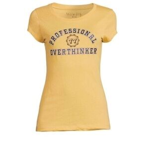 Women’s Large Graphic Top Overthinker Tee